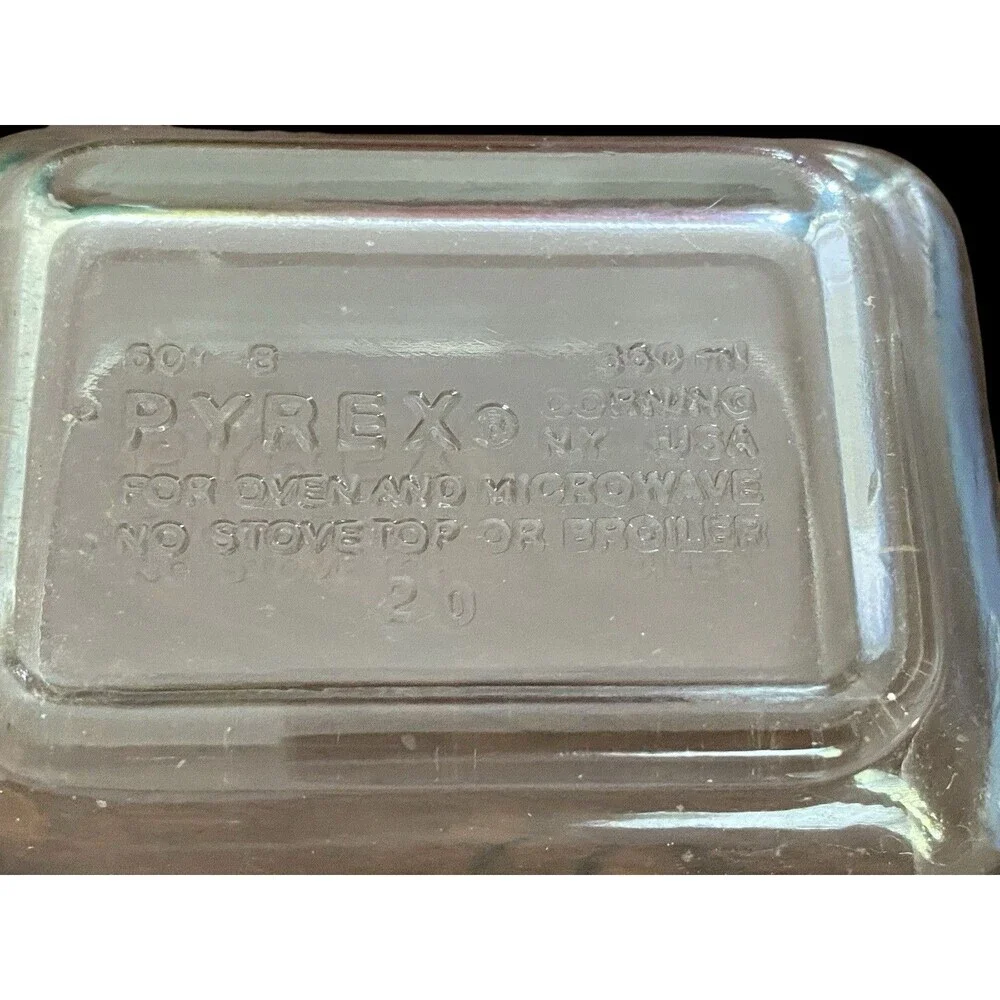 Vintage Pyrex Refrigerator Dish 501-B Clear Glass - BOWL ONLY